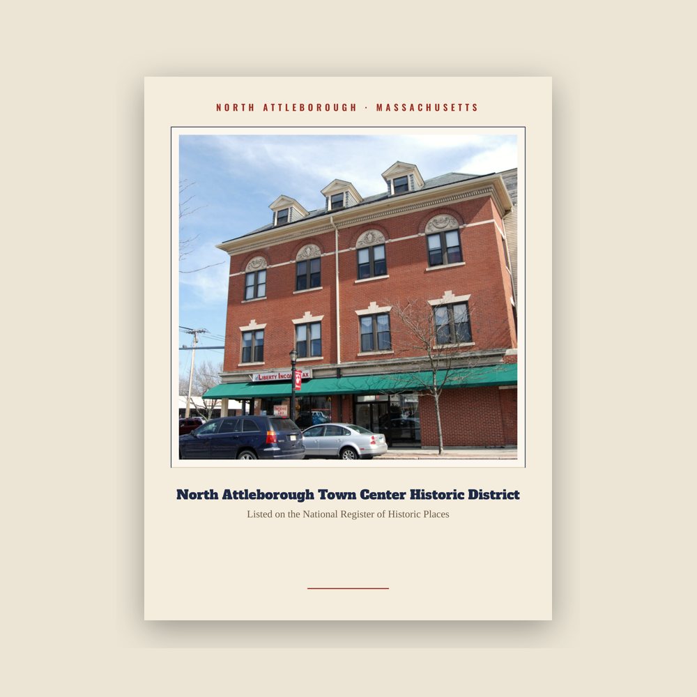 North Attleborough North Attleborough Town Center Historic District Landmark Print