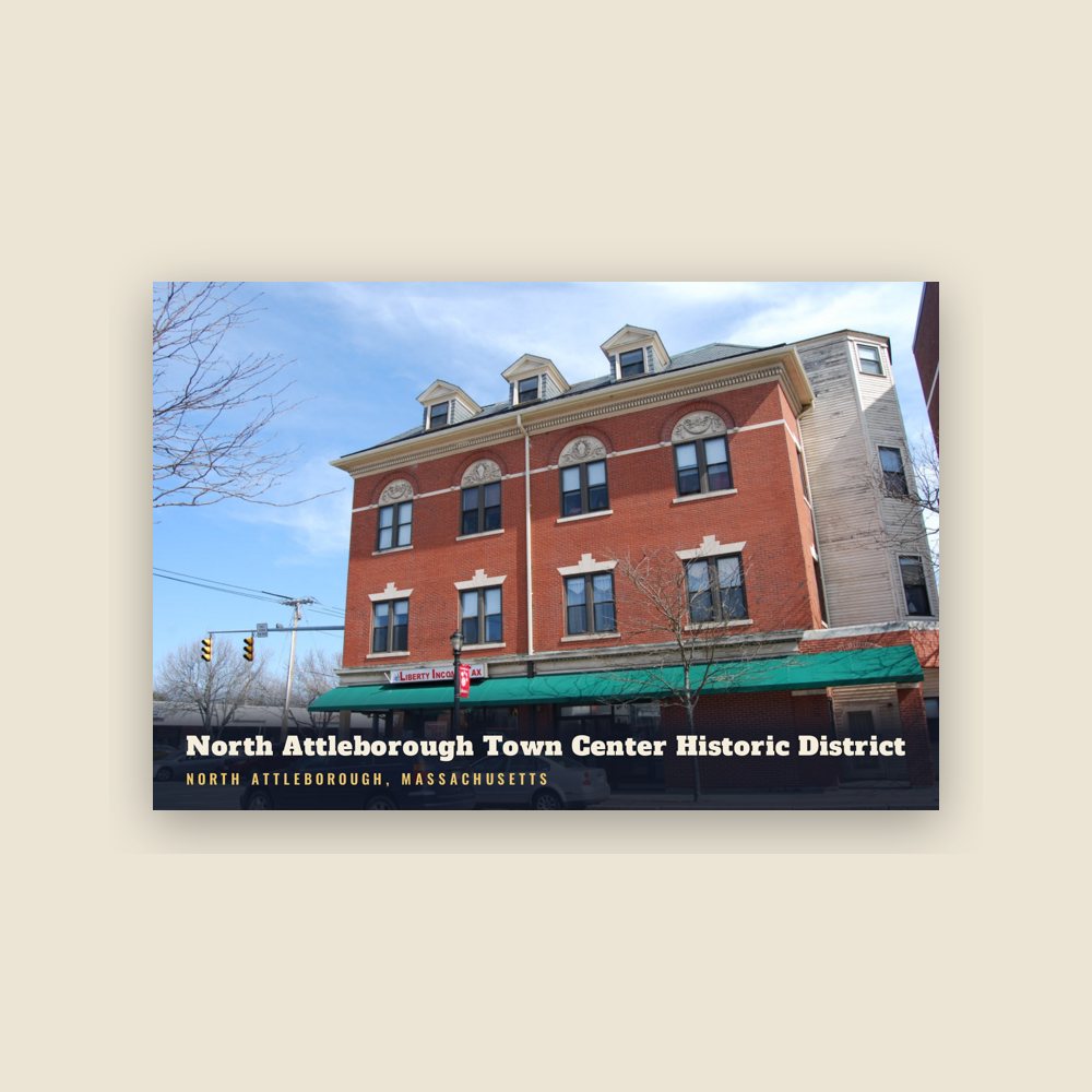 North Attleborough North Attleborough Town Center Historic District Postcard