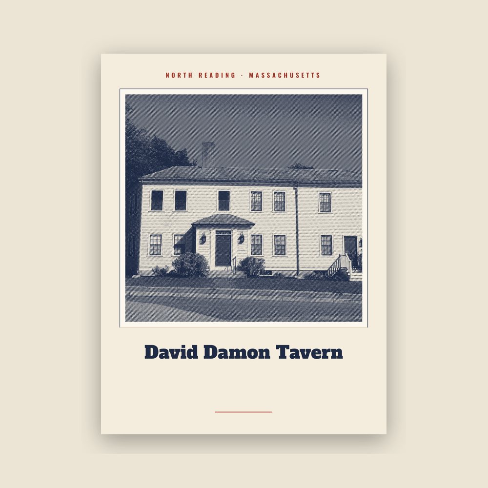 North Reading David Damon Tavern Landmark Print