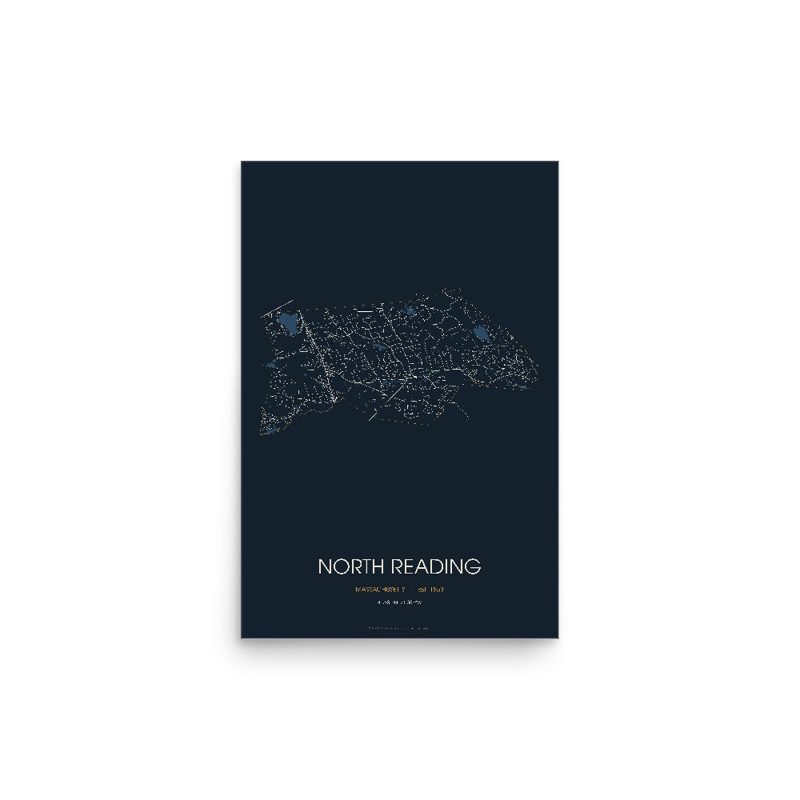 North Reading Street Map Poster · Midnight