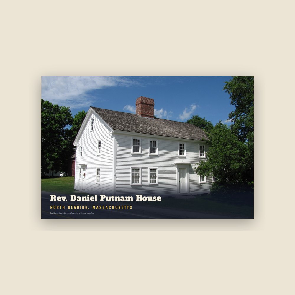 North Reading Rev. Daniel Putnam House Postcard