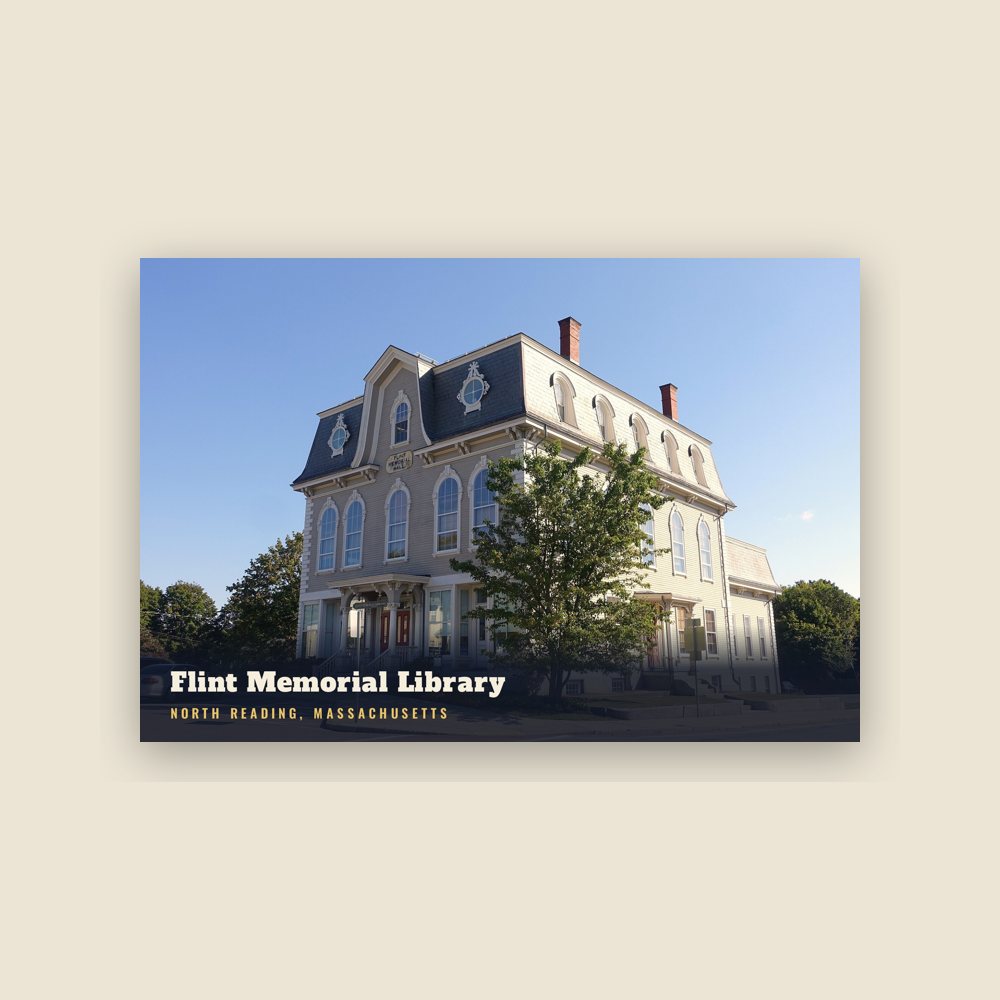 North Reading Flint Memorial Library Postcard