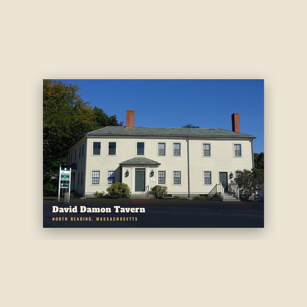 North Reading David Damon Tavern Postcard