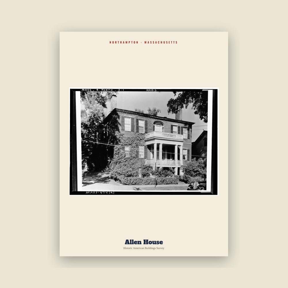 Northampton Allen House Archive Print