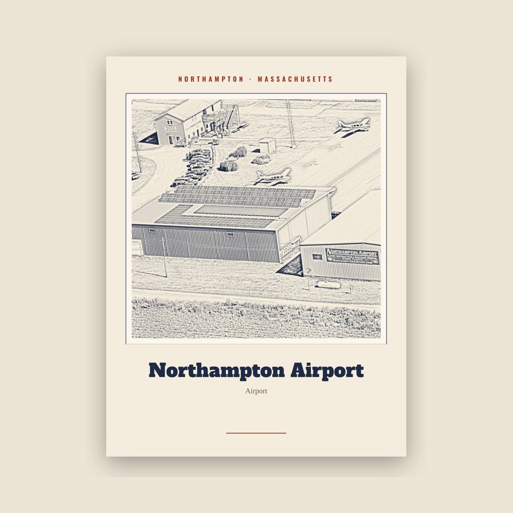 Northampton Northampton Airport Landmark Print