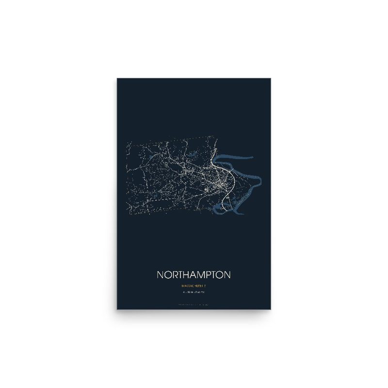 Northampton Street Map Poster · Midnight