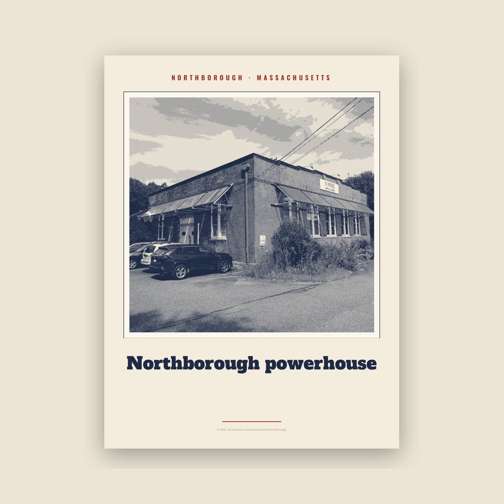 Northborough Northborough powerhouse Landmark Print