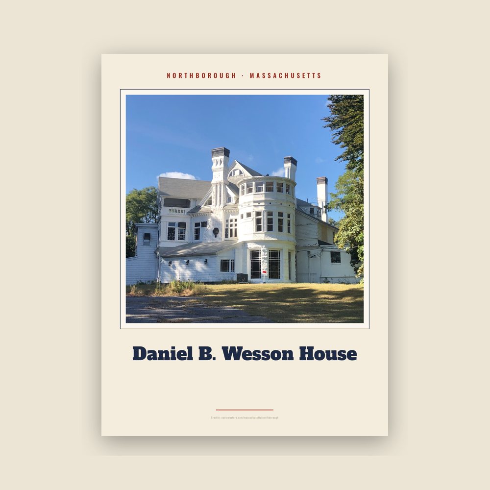 Northborough Daniel B. Wesson House Landmark Print