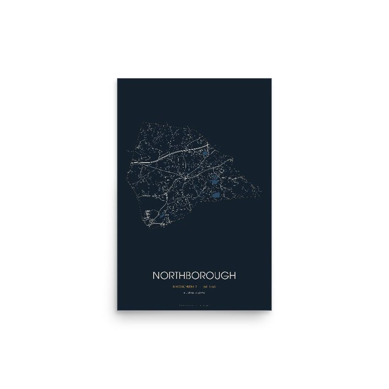 Northborough Street Map Poster · Midnight