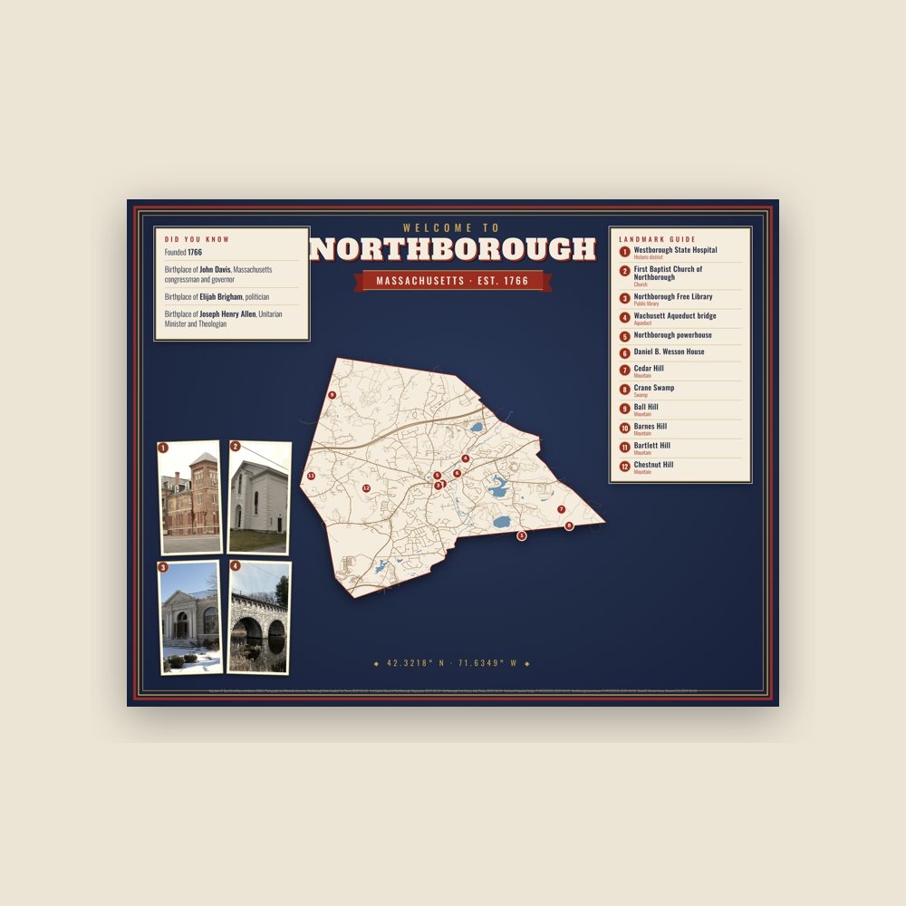 Northborough Map Placemat