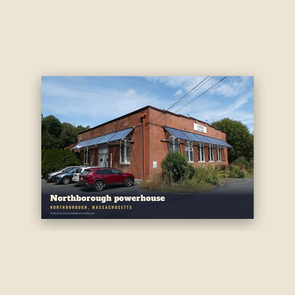 Northborough Northborough powerhouse Postcard