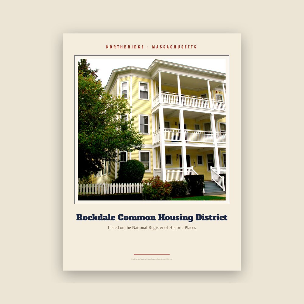 Northbridge Rockdale Common Housing District Landmark Print