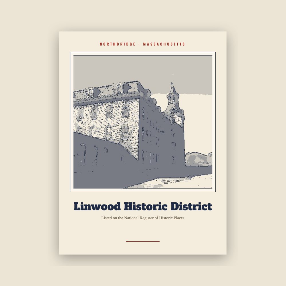 Northbridge Linwood Historic District Landmark Print