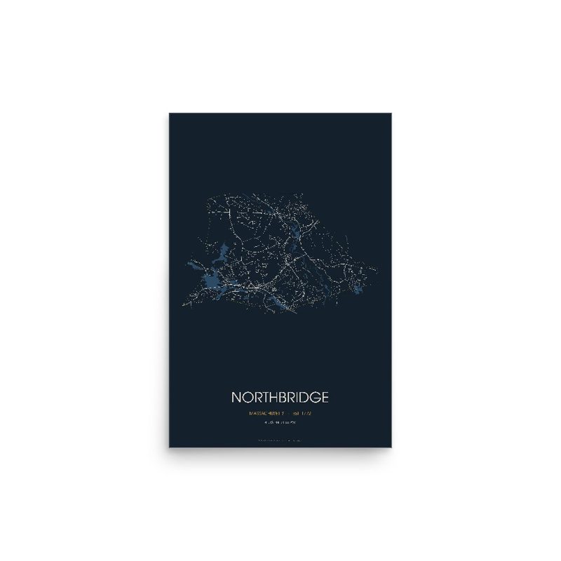 Northbridge Street Map Poster · Midnight