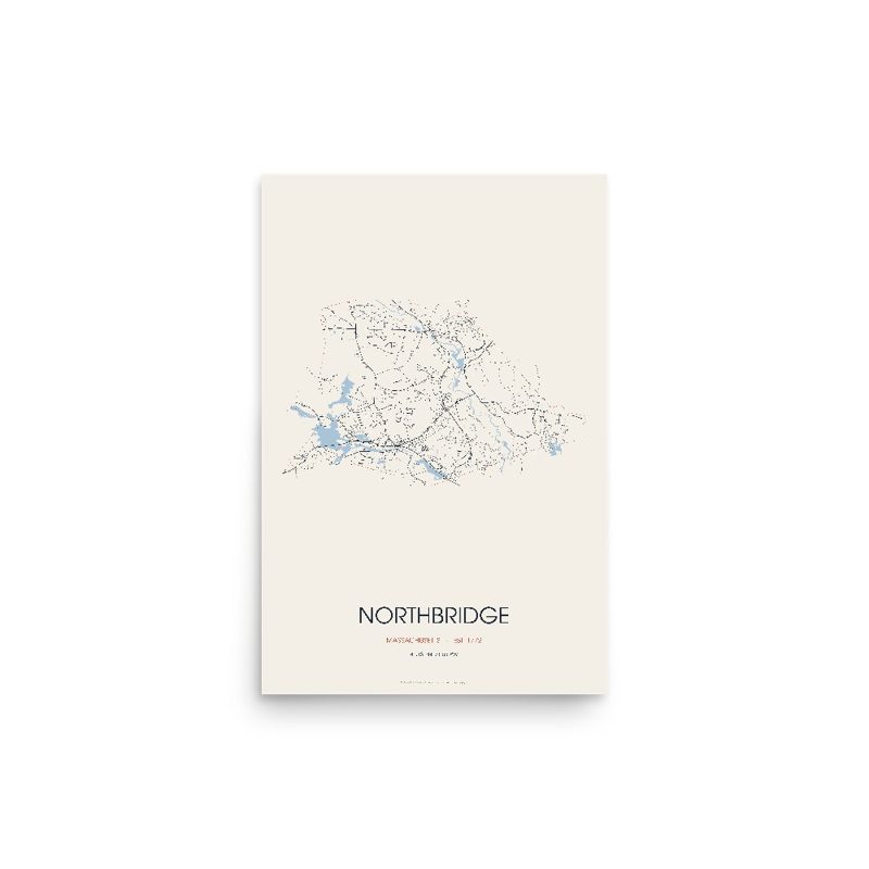 Northbridge Street Map Poster · Linen