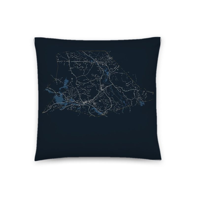 Northbridge Map Throw Pillow