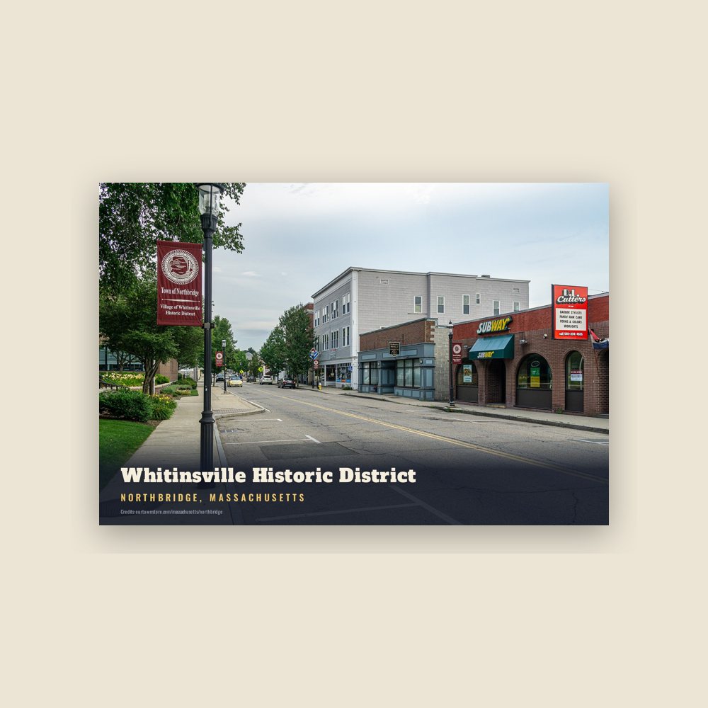 Northbridge Whitinsville Historic District Postcard