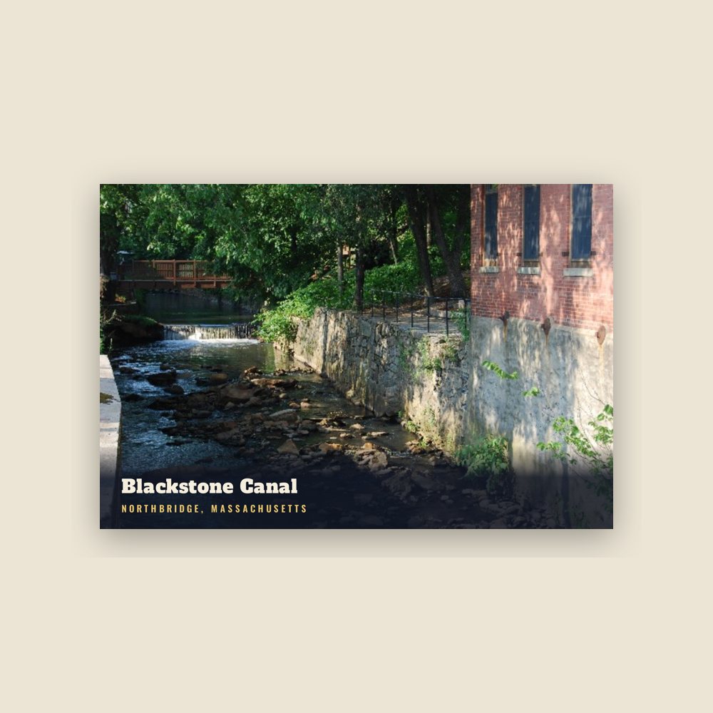 Northbridge Blackstone Canal Postcard