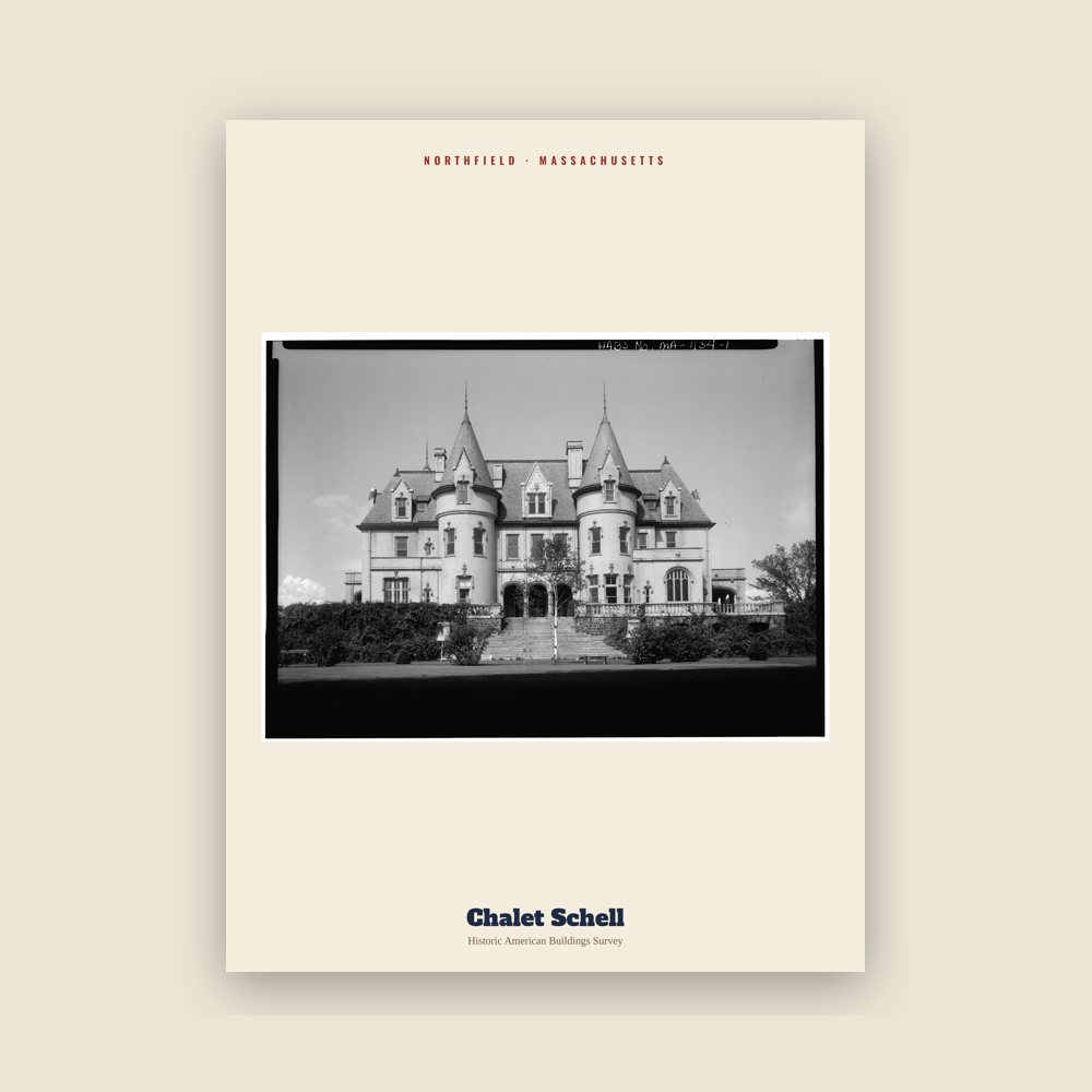 Northfield Chalet Schell Archive Print