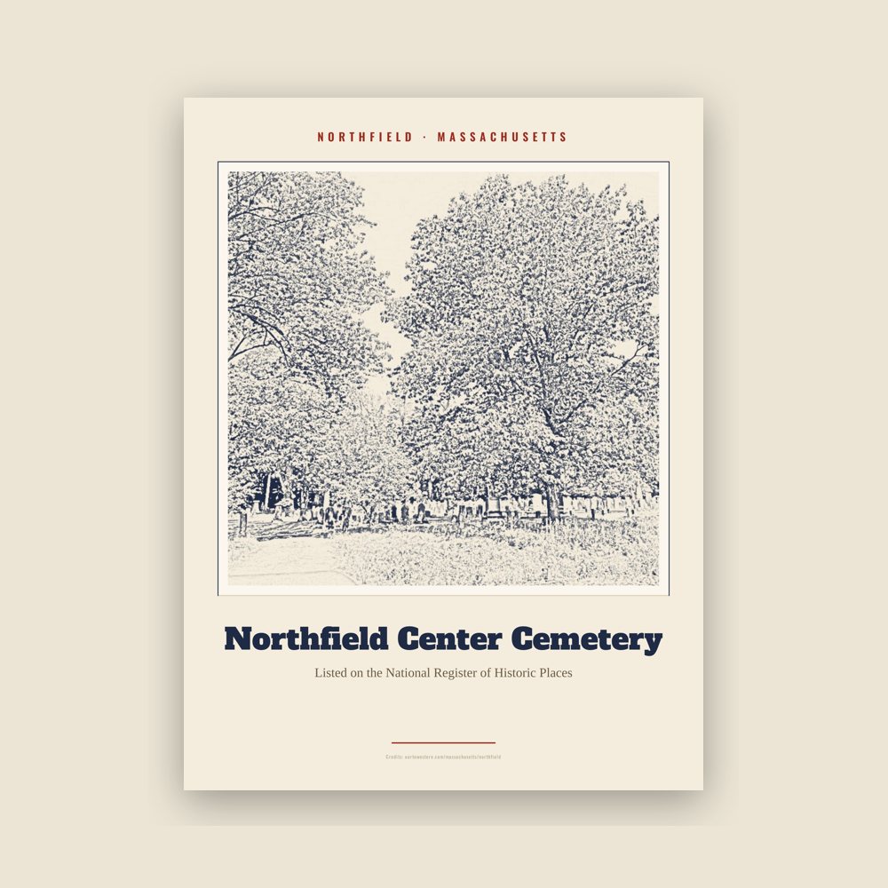Northfield Northfield Center Cemetery Landmark Print