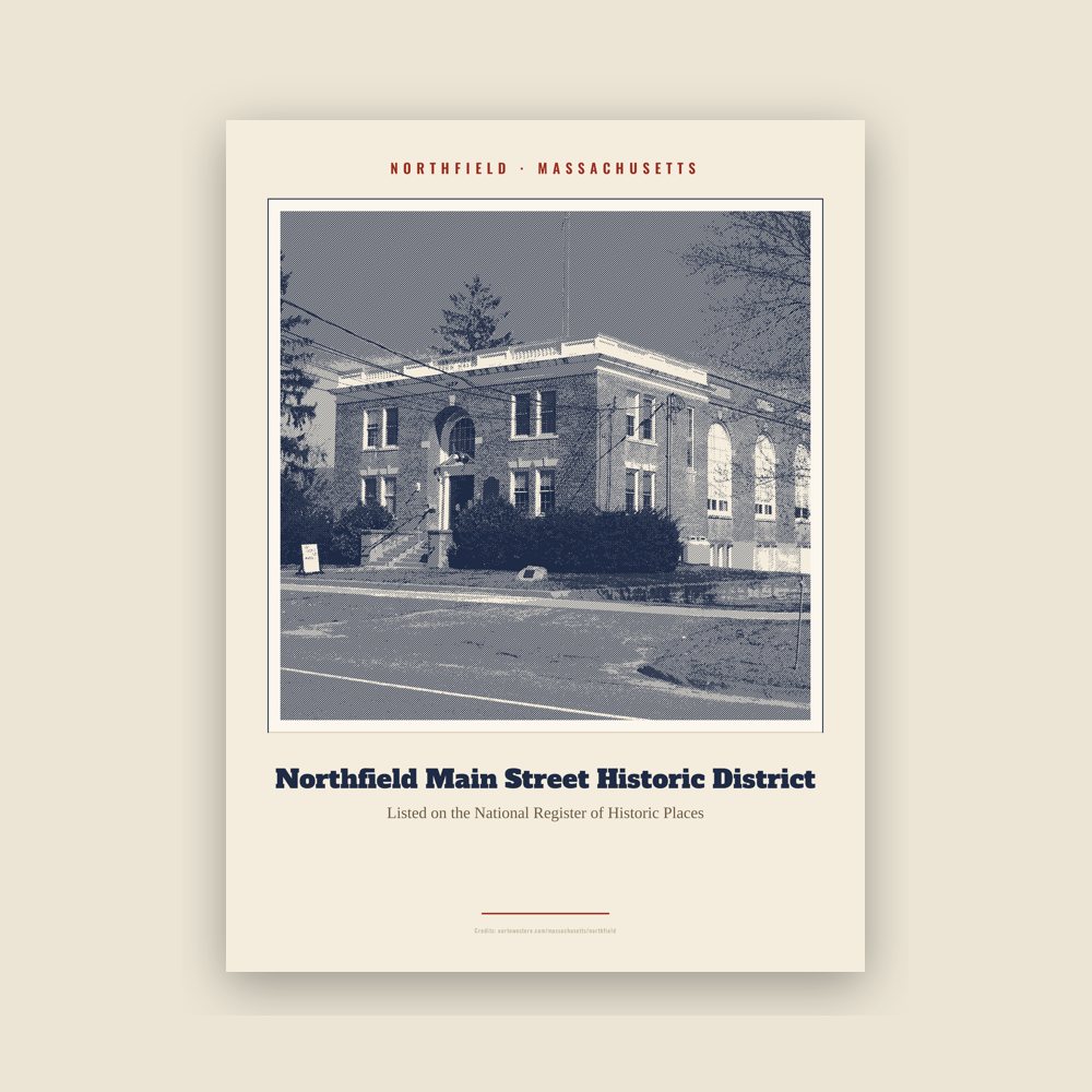 Northfield Northfield Main Street Historic District Landmark Print