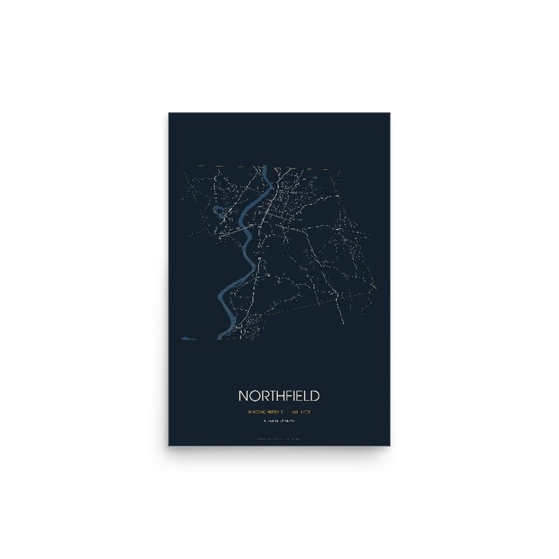 Northfield Street Map Poster · Midnight