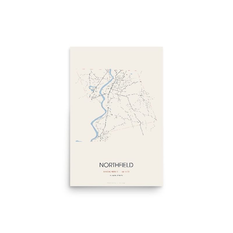 Northfield Street Map Poster · Linen