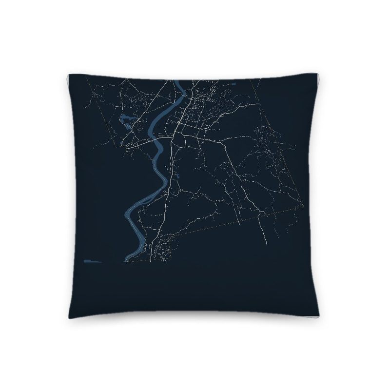 Northfield Map Throw Pillow