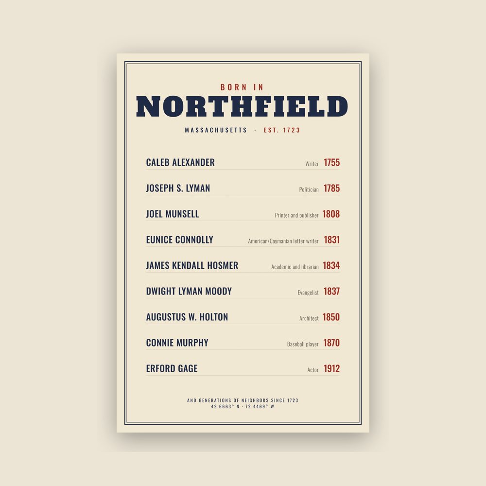 Northfield “Born In” Poster
