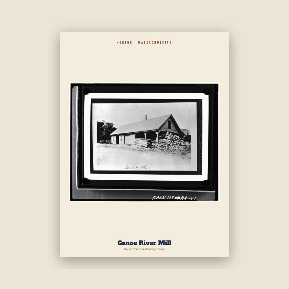 Norton Canoe River Mill Archive Print