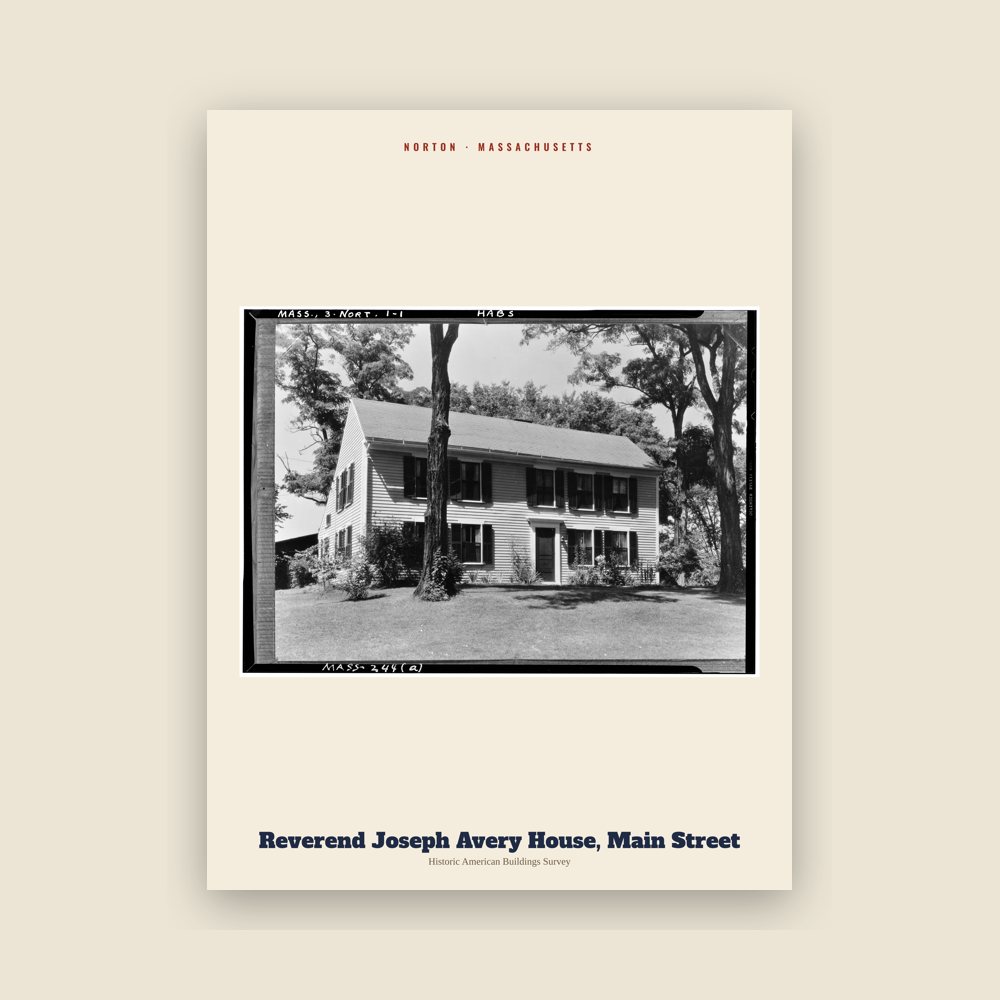 Norton Reverend Joseph Avery House, Main Street Archive Print