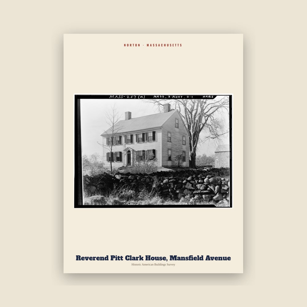 Norton Reverend Pitt Clark House, Mansfield Avenue Archive Print