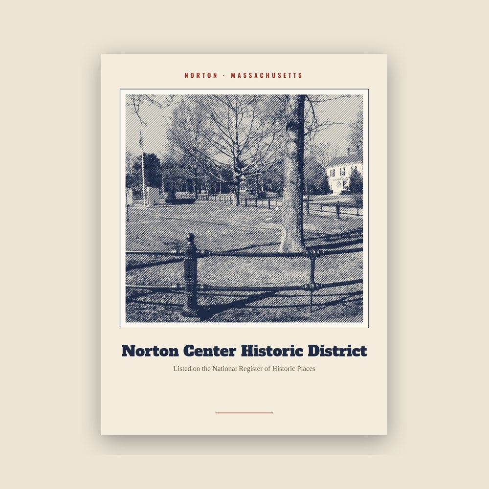 Norton Norton Center Historic District Landmark Print