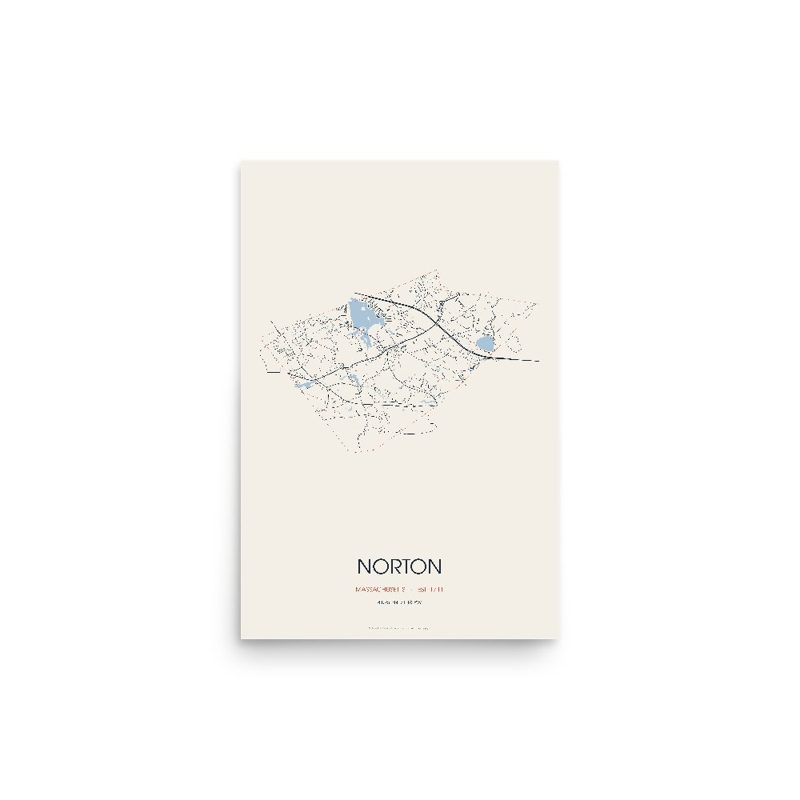 Norton Street Map Poster · Linen