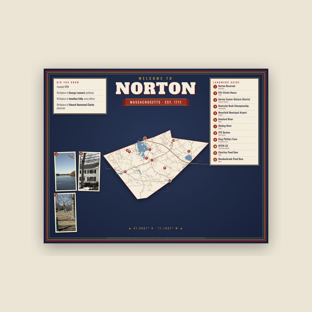 Norton Map Placemat