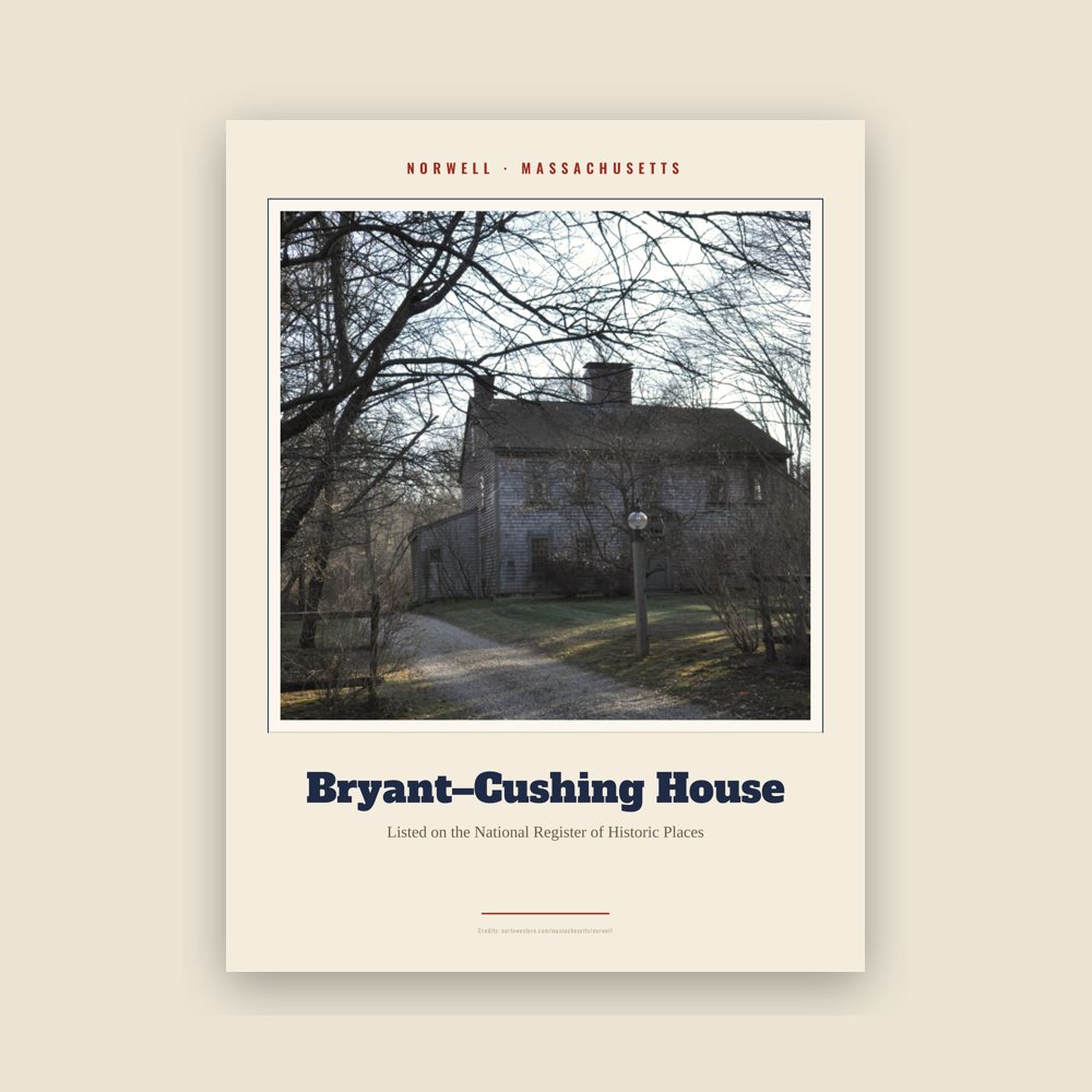 Norwell Bryant–Cushing House Landmark Print