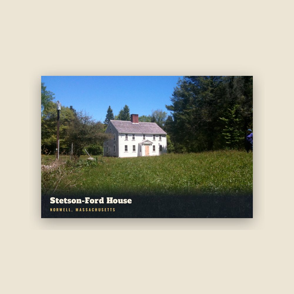 Norwell Stetson-Ford House Postcard