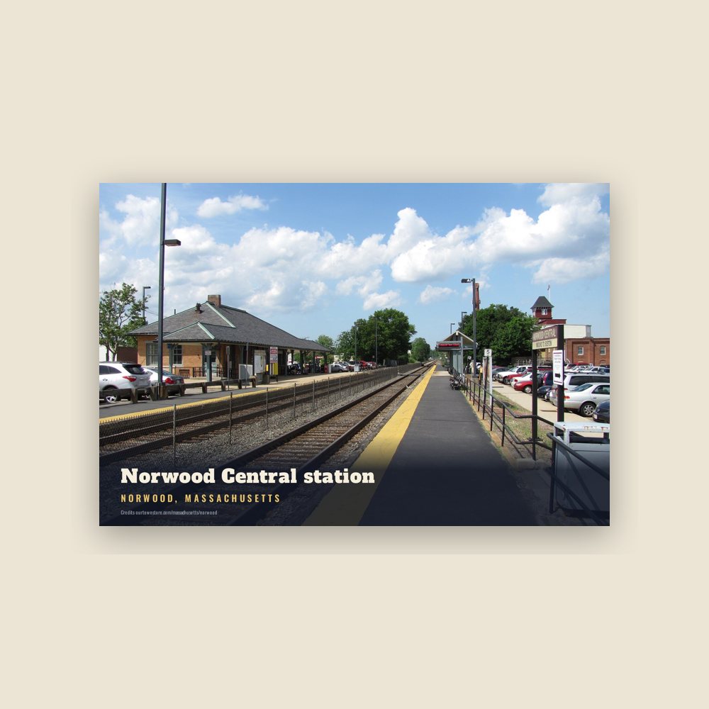 Norwood Norwood Central station Postcard