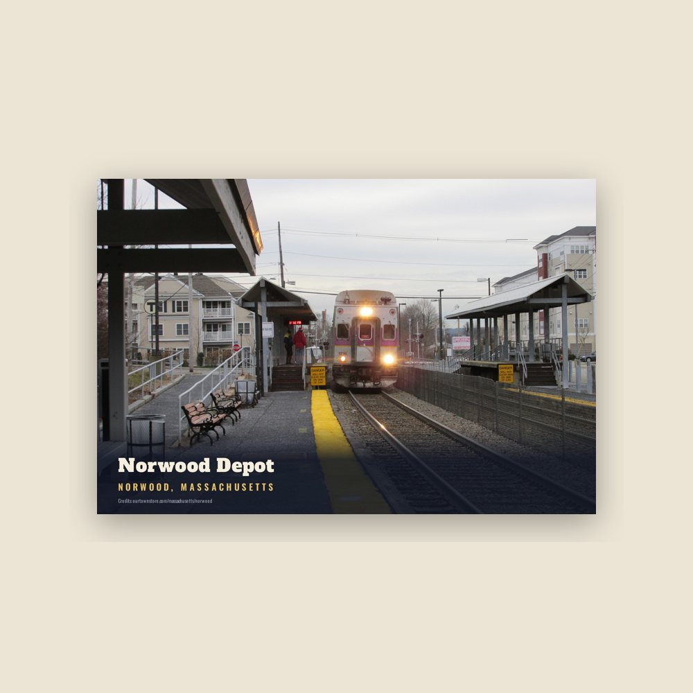 Norwood Norwood Depot Postcard