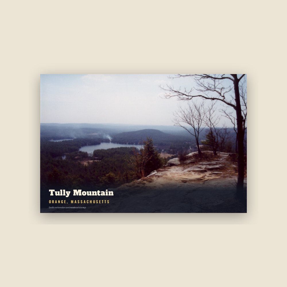 Orange Tully Mountain Postcard