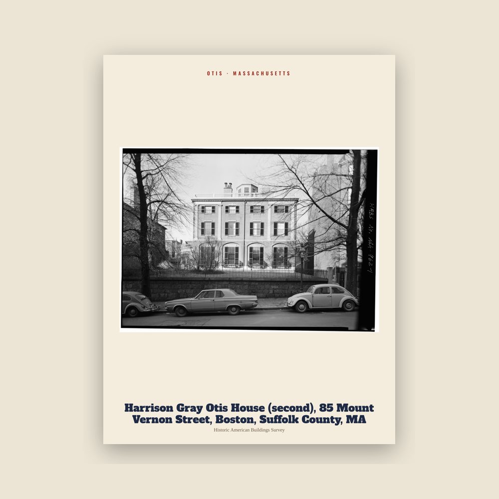 Otis Harrison Gray Otis House (second), 85 Mount Vernon Street, Boston, Suffolk County, MA Archive Print