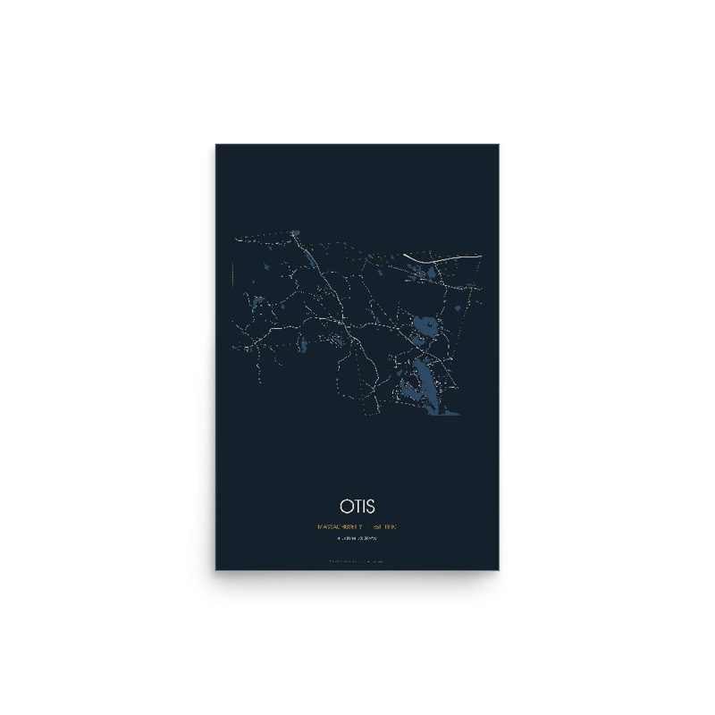 Otis Street Map Poster · Midnight