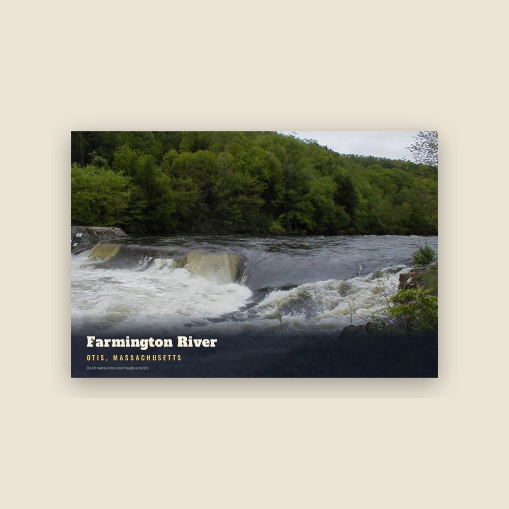 Otis Farmington River Postcard