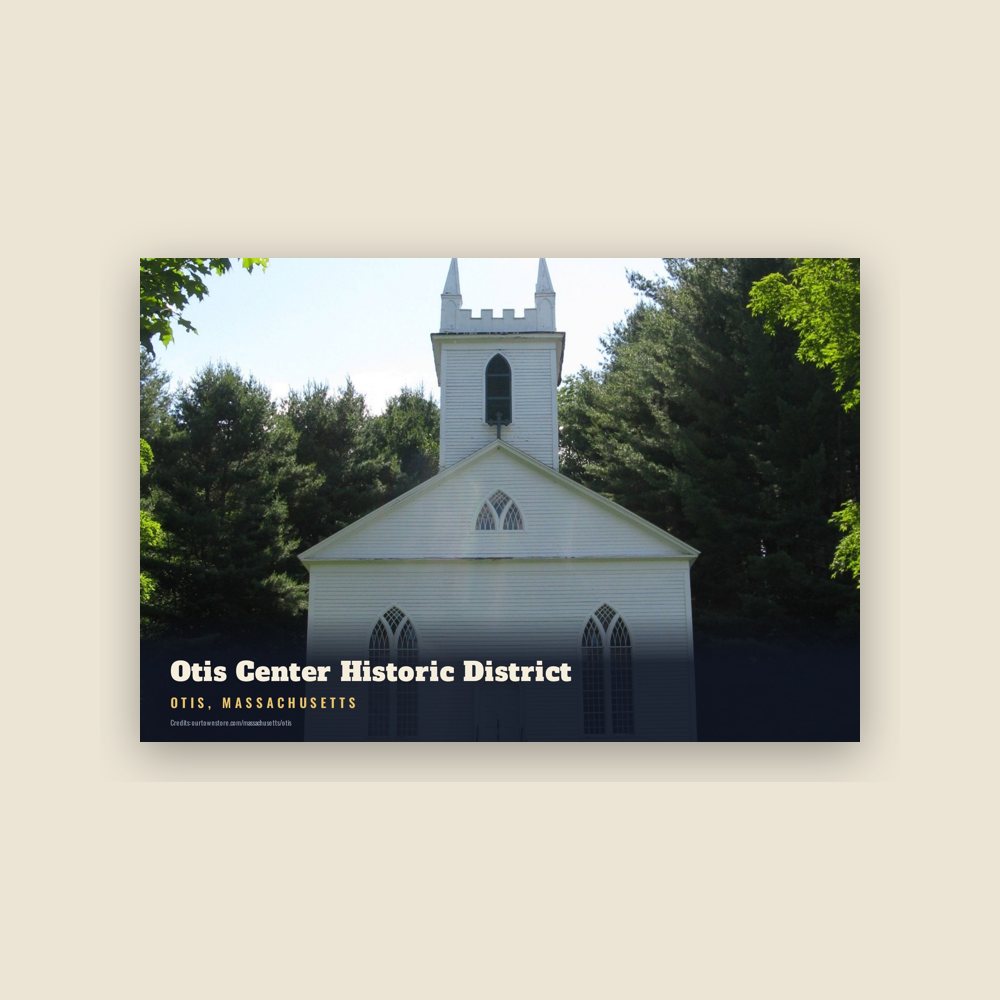 Otis Otis Center Historic District Postcard
