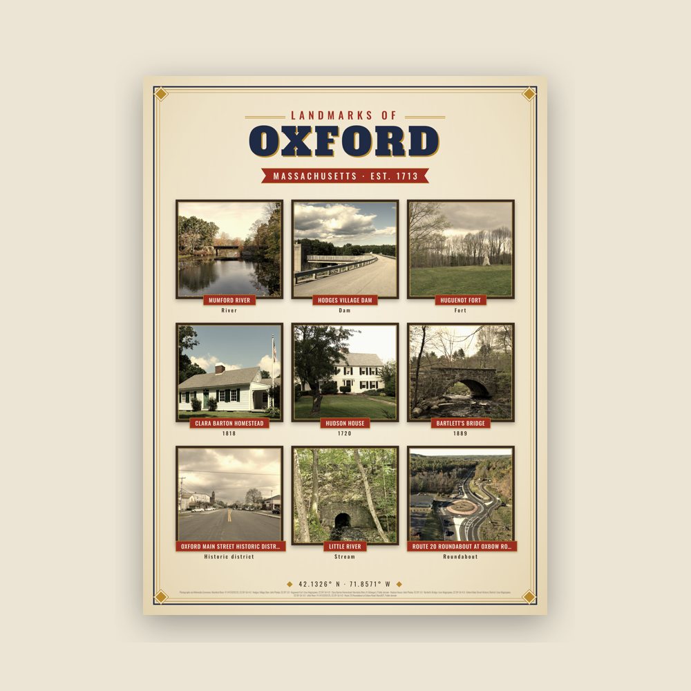 Oxford Landmarks Photo Poster