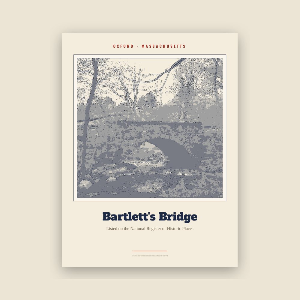 Oxford Bartlett's Bridge Landmark Print