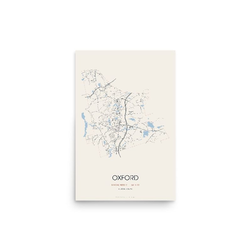 Oxford Street Map Poster · Linen
