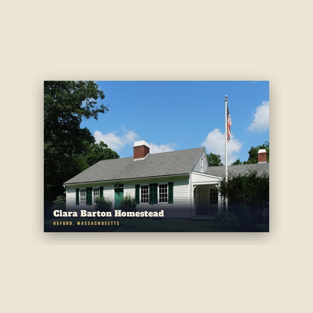 Oxford Clara Barton Homestead Postcard