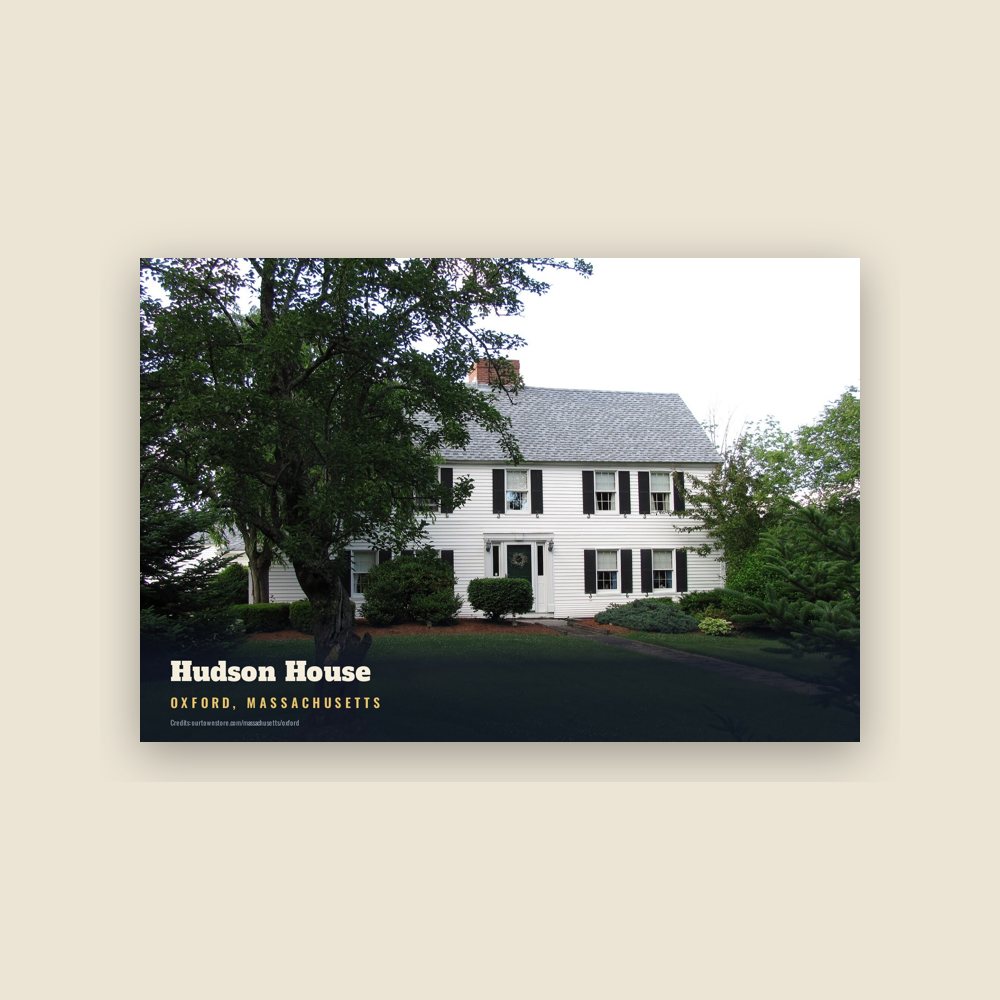 Oxford Hudson House Postcard