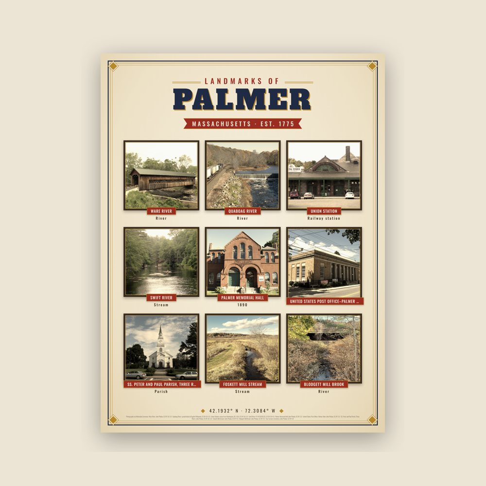 Palmer Landmarks Photo Poster